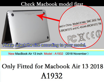 Κάλυμμα πληκτρολογίου EU US English για Macbook Air 13 2018 A1932 Κάλυμμα πληκτρολογίου αδιάβροχο προστατευτικό φιλμ δέρματος από πυρίτιο