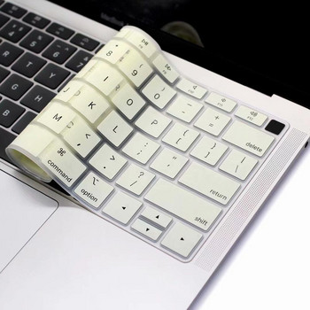 EU US English Keyboard Skin за Macbook Air 13 2018 A1932 Капак на клавиатурата Силиконов водоустойчив защитно фолио за кожа