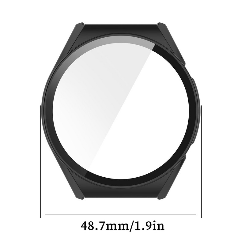 Laikrodžio ekrano apsauga, skirta „Xiaomi Watch S1 PC“ + grūdinta plėvelė kelių spalvų vientisas dėklas Išmanieji priedai buferio priedai