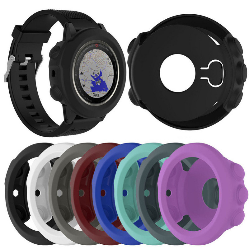 Apsauginis korpuso dėklas skirtas Garmin fenix 5 5S 5X apyrankės laikrodžio silikoninis minkštas apsauginis apvalkalas, skirtas Garmin Fenix 5x 5s 5 dėklams