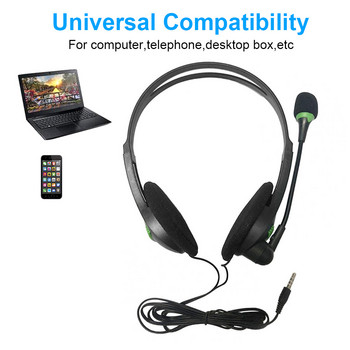 3,5 мм кабелни слушалки Универсални бизнес кол център USB слушалки с микрофон шумопотискащи слушалки за лаптоп компютър