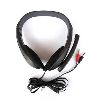 Ενσύρματο ακουστικό για υπολογιστή παιχνιδιών 3,5 χιλιοστών με κράνος στερεοφωνικού ακουστικού μείωσης θορύβου μικροφώνου για φορητό υπολογιστή PS4 Xbox One