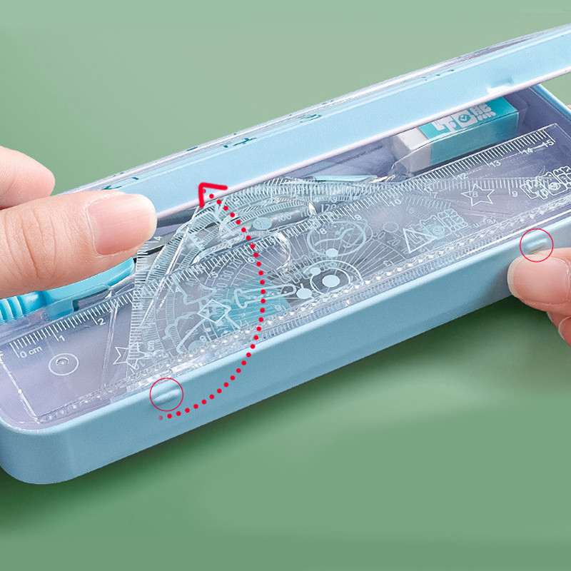 8 bucăți/set riglă busolă set creion geometrie raportor matematică student desen papetărie școală matematică pentru cadou băiat fată