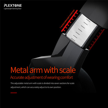 Plextone G800 Геймърски слушалки Леки компютърни геймърски слушалки 50 мм клаксон 190 мм микрофон за мобилен лаптоп PS4 XBOX One Auriculare