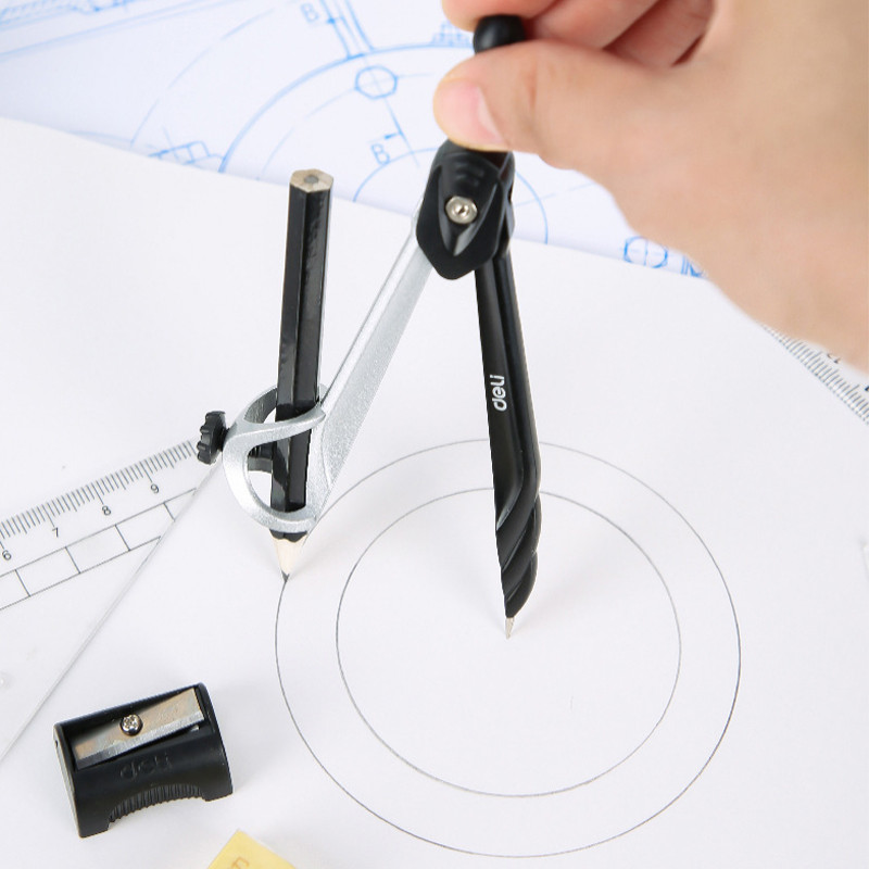 8vnt rinkinys Plastikas + metalas Geometrijos matuoklis piešimo mokyklos trintukas kompasų rinkinys matematikos trintuko liniuotė mokiniams Aukštos kokybės