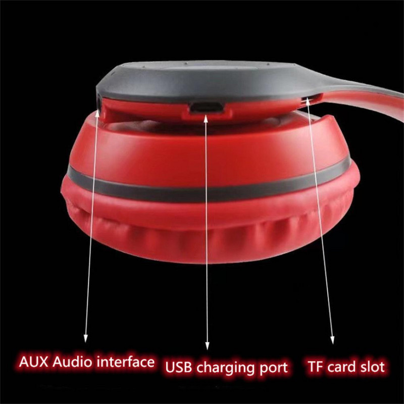 1vnt P47 belaidės ausinės Bluetooth ausinės sulankstomos žemos dažnio HiFi ausinės Palaiko TF Card stereo ausines, skirtas HuaWei XiaoMi