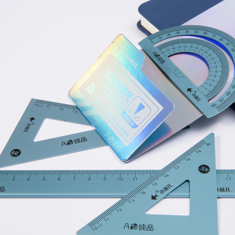 4 vienā matemātiskās ģeometrijas zīmēšanas komplekts ar 15/18 cm lineāliem transportieri, alumīnija sakausējuma studentu kancelejas piederumi, zīmēšanas rīks 1169