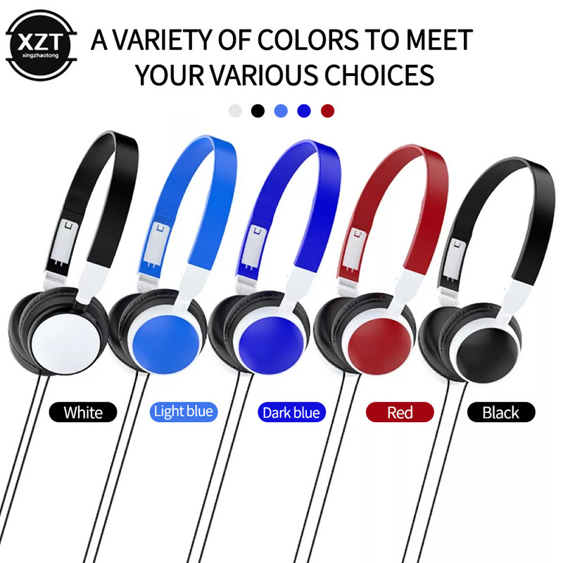 Nove žičane slušalice Slušalice za uredsku online obuku Surround Stereo Glazbene slušalice Rotirajuće sklopive slušalice za računalo Telefon