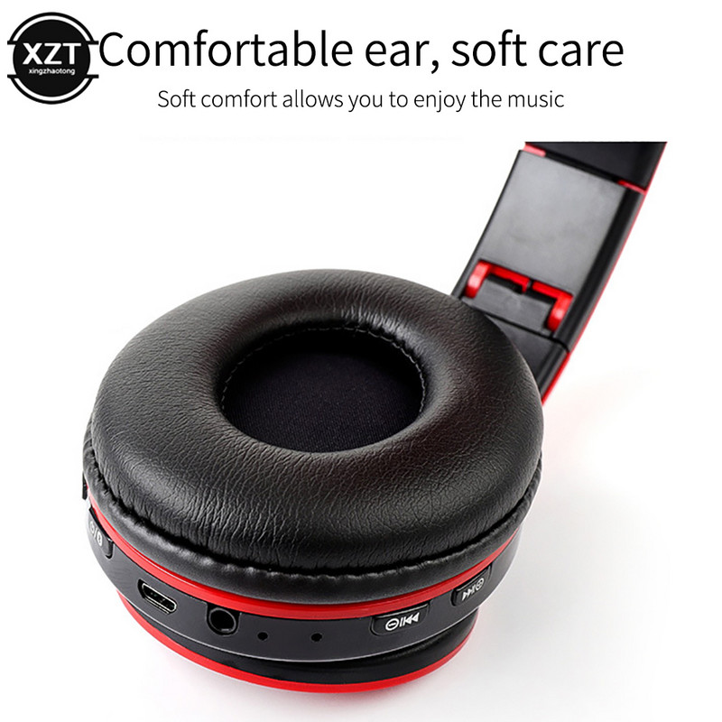 B39 Bluetooth ausinės belaidės šviečiančios ausinės sulankstomos stereo ausinės su mikrofono palaikymu SD kortelė skirta Xiaomi iPhone