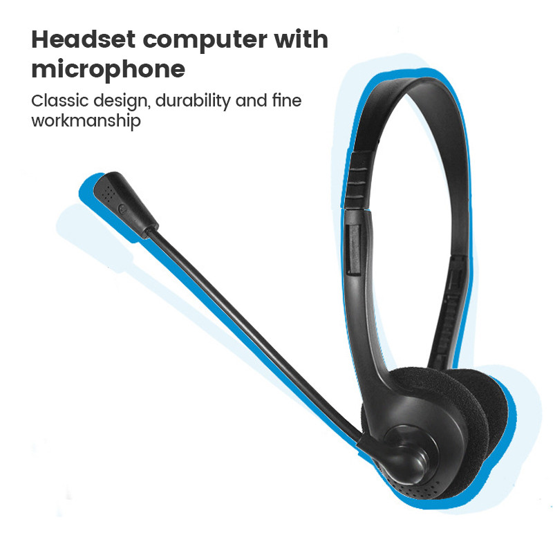 Странни слушалки 3,5 мм шумопотискащи слушалки Геймърски микрофон Универсални слушалки с микрофон за компютър/лаптоп/компютър