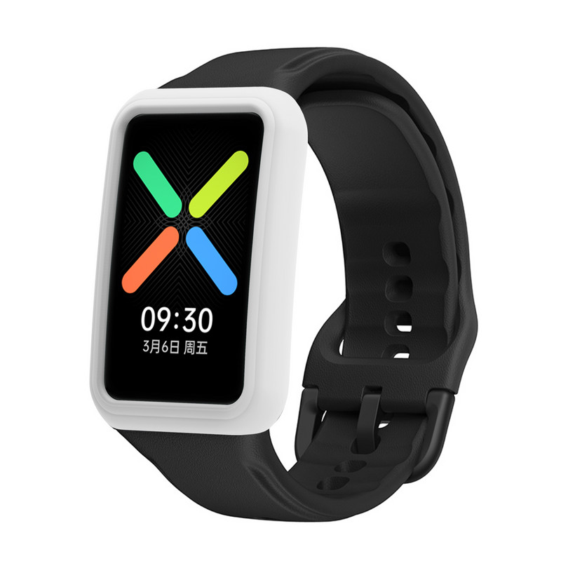 Minkštas silikoninis apsauginis dėklo dangtelis, skirtas OPPO laikrodžiui, nemokami išmaniojo laikrodžio apyrankės korpuso apsauginiai rėmo dėklai, priedai