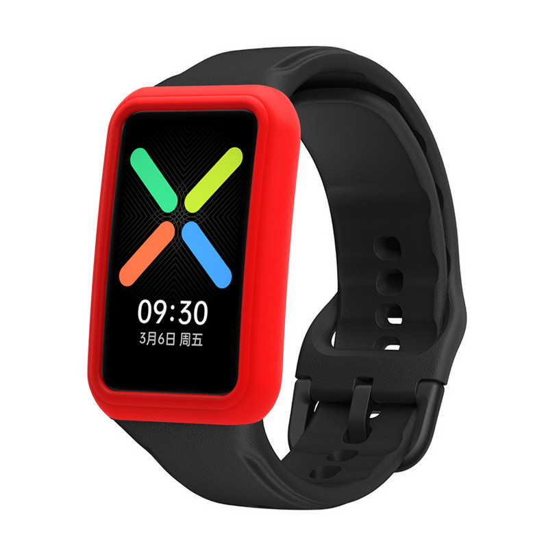 Minkštas silikoninis apsauginis dėklo dangtelis, skirtas OPPO laikrodžiui, nemokami išmaniojo laikrodžio apyrankės korpuso apsauginiai rėmo dėklai, priedai