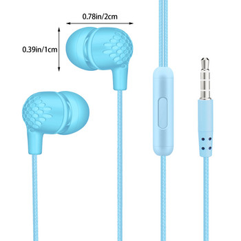 In Ear Ενσύρματα ακουστικά με μικρόφωνο για φορητό υπολογιστή Ενσύρματα ακουστικά 3,5 mm για smartphone Ios και Android Δωρεάν αποστολή αντικειμένων