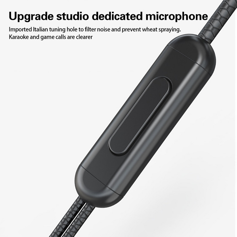 Į ausis įdedamos laidinės ausinės su mikrofonu nešiojamam kompiuteriui 3,5 mm laidinės ausinės, skirtos IOS ir Android išmaniesiems telefonams Nemokamas prekių pristatymas