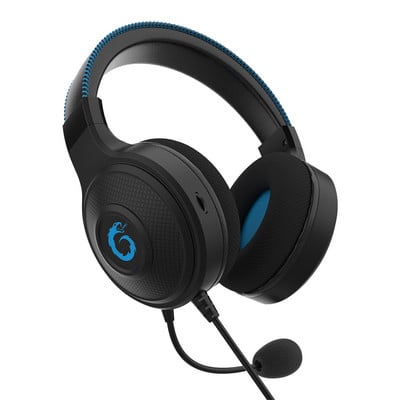 Herné slúchadlá s káblom 3,5 mm s mikrofónom, náhlavné, s kostným vedením, pre PC, notebook, PS4, PS5, telefón