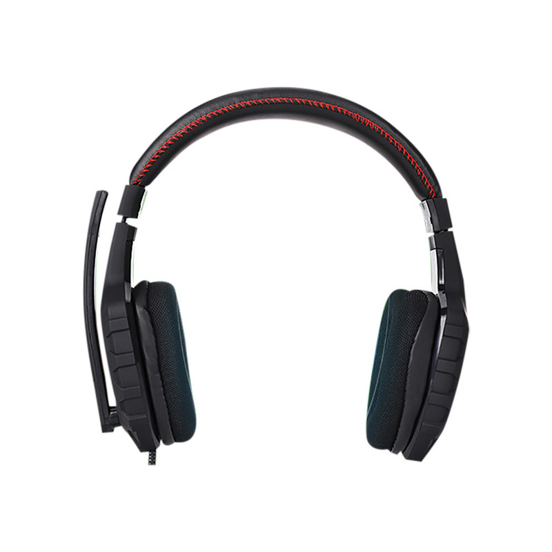 3,5 mm profesionalios e-sportinės ausinės vaikams Šviečiančios žaidimų kompiuterio laidinės ausinės su pasukamu mikrofonu nešiojamam kompiuteriui