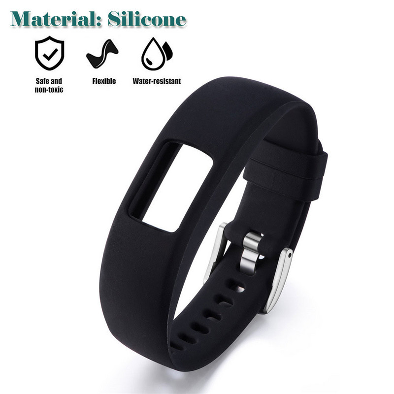 SL keičiamas apyrankės dirželis, skirtas Garmin Vivofit4 Activity Fitness laikrodžio dirželis, silikoninis riešo dirželis, skirtas Garmin Vivofit 4 apyrankei