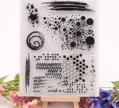 JIANWU egyszerű körjel átlátszó bélyegzők Scrapbook keret naplóhoz Átlátszó bélyeg kézművesség átlátszó bélyegek