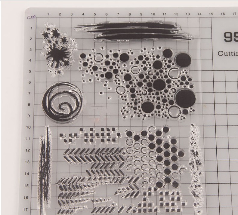 JIANWU egyszerű körjel átlátszó bélyegzők Scrapbook keret naplóhoz Átlátszó bélyeg kézművesség átlátszó bélyegek