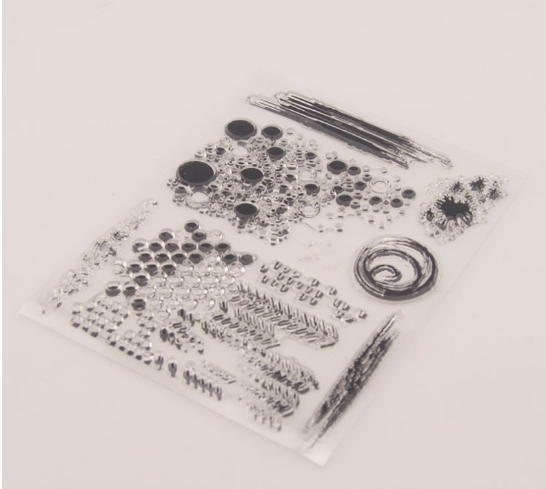 JIANWU egyszerű körjel átlátszó bélyegzők Scrapbook keret naplóhoz Átlátszó bélyeg kézművesség átlátszó bélyegek