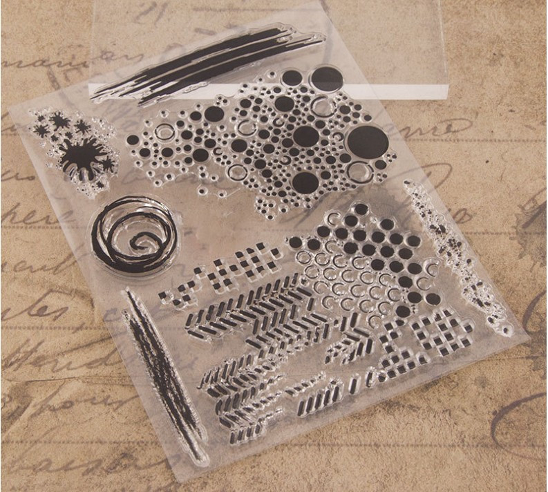 JIANWU egyszerű körjel átlátszó bélyegzők Scrapbook keret naplóhoz Átlátszó bélyeg kézművesség átlátszó bélyegek