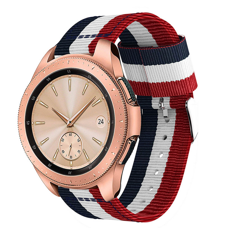 Najlonski remen za sat za Samsung Galaxy Watch 46mm/42mm narukvica za ručni zglob Mekani SmartWatch prozračni dodatak za remen za sat