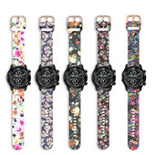 Silikoonrihm Ticwatch Pro3 GPS/GTX/E2/S2/2020 nutikella rihma prinditud käevõru jaoks Ticwatch Pro/Ticwatch E2 rihma jaoks