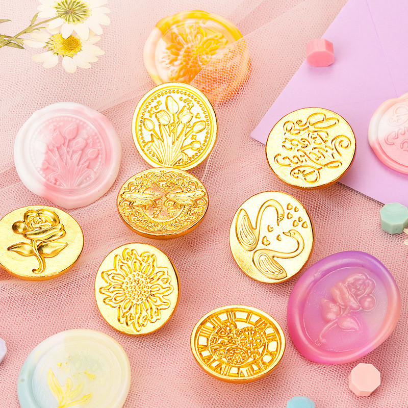 Cap de ștampilă de ceară în relief 3D Plicuri vintage Sigilare cu ceară DIY Scrapbooking Invitație de nuntă Felicitari Ștampila de sigilare