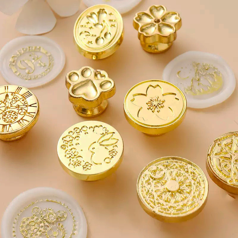 Cap de ștampilă de ceară în relief 3D Plicuri vintage Sigilare cu ceară DIY Scrapbooking Invitație de nuntă Felicitari Ștampila de sigilare