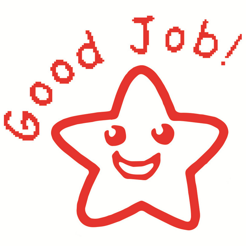 Vaikų anglų kalbos skatinamas antspaudas mokinių mokyklinėms reikmenims Gerai rašyti Laikytis antspaudų