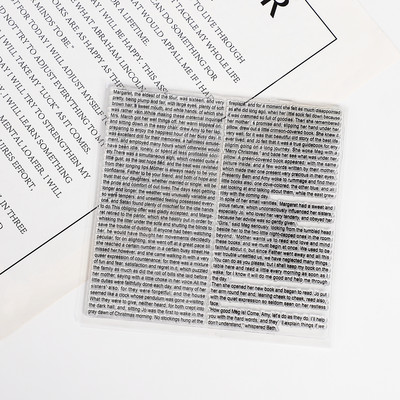 JIANWU átlátszó retro szilikon bélyegző kreatív művészet háttér dekorációs anyag gumi tömítés folyóirat Scrapbooking írószer