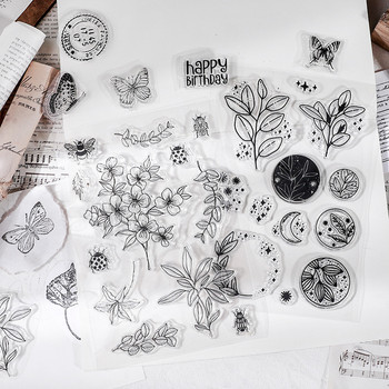 Clear Stamps Seals for DIY Scrapbooking Craft Stencil Making Photo Album Paper Card Decoration