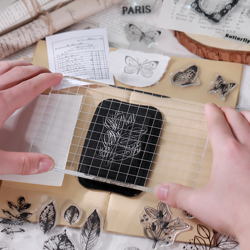 Skaidrūs antspaudai Antspaudai, skirti „pasidaryk pats“ Scrapbooking amatų trafaretų gamybai nuotraukų albumui iš popierinių kortelių šablonų dekoravimui