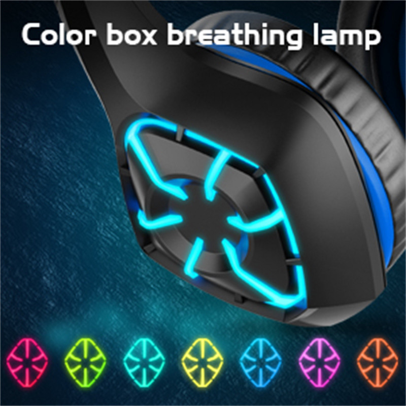 Laidinės ausinės su mikrofonu Žaidimų ausinės Stereo muzikos ausinės USB LED šviesa + 3,5 mm laidinės ausinės nešiojamam kompiuteriui Наушники