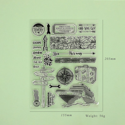 1 vnt Kūrybingas Kalėdų Senelis Anglų abėcėlės permatomas silikoninis antspaudas Paprasti skaidrūs antspaudai Mokykliniai reikmenys „pasidaryk pats“