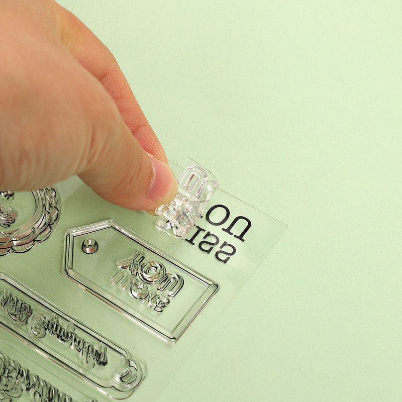 1 vnt Kūrybingas Kalėdų Senelis Anglų abėcėlės permatomas silikoninis antspaudas Paprasti skaidrūs antspaudai Mokykliniai reikmenys „pasidaryk pats“