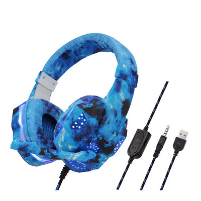 830Pro žaidimų ausinės laidinės ausinės USB mikrofonas žaidėjų ausinės erdvinio garso stereofoninė spalvota šviesa nešiojamam kompiuteriui