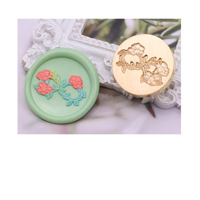 3D reljefinės gėlės vaško antspaudo antspaudo galvutė Kawaii „pasidaryk pats“ Vestuvių vakarėlio kvietimų kortelės Vaško antspaudų vokų sandarinimo antspaudas