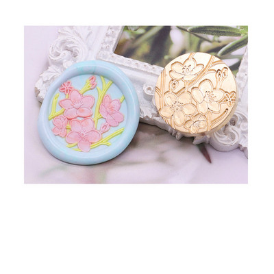 3D reljefinės gėlės vaško antspaudo antspaudo galvutė Kawaii „pasidaryk pats“ Vestuvių vakarėlio kvietimų kortelės Vaško antspaudų vokų sandarinimo antspaudas