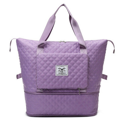 Összehajtható utazótáska nedves száraz elválasztó vízálló kézitáska Lingge nagy kapacitású tömör táska női edzőtermi jóga válltáskák