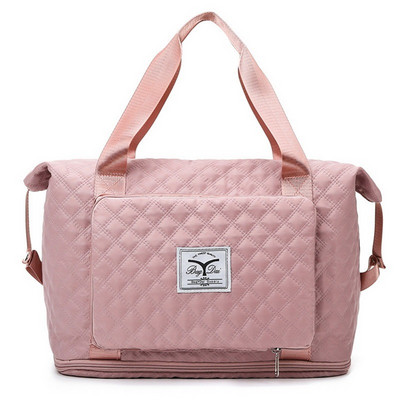 Összehajtható utazótáska nedves száraz elválasztó vízálló kézitáska Lingge nagy kapacitású tömör táska női edzőtermi jóga válltáskák