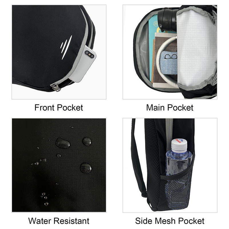 WEPLUS vyriškos kuprinės Kelionės žygiams dviračių vandeniui atspari mini kuprinė vyrams Moterų kasdienė mokyklinė rankinė, knygų krepšiai.