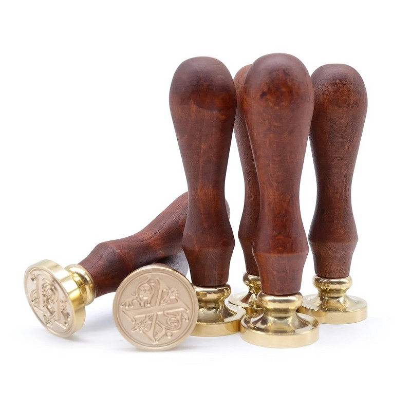 MOHAMM 1 PC Vintage európai mintás betűs UZ viaszpecsétbélyeg kártyaborítékhoz ajándékcsomagoló partimeghívó diákkellékek