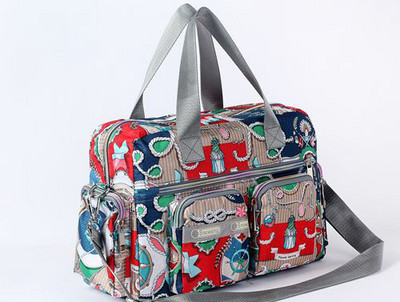 Leopard Moteriška rankinė Nailonas Nauji Bagažo krepšiai Didelės talpos gėlių raštu rankinis lagaminas Kelioniniai krepšiai Moteriški Savaitgalio Krepšiai Merginoms