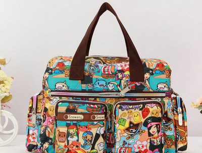 Leopard Moteriška rankinė Nailonas Nauji Bagažo krepšiai Didelės talpos gėlių raštu rankinis lagaminas Kelioniniai krepšiai Moteriški Savaitgalio Krepšiai Merginoms