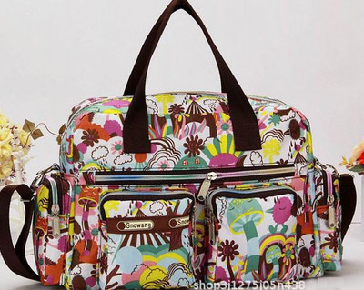 Leopard Moteriška rankinė Nailonas Nauji Bagažo krepšiai Didelės talpos gėlių raštu rankinis lagaminas Kelioniniai krepšiai Moteriški Savaitgalio Krepšiai Merginoms