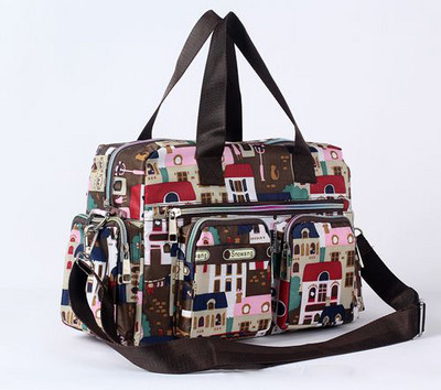 Leopard Moteriška rankinė Nailonas Nauji Bagažo krepšiai Didelės talpos gėlių raštu rankinis lagaminas Kelioniniai krepšiai Moteriški Savaitgalio Krepšiai Merginoms