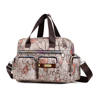 Leopard Moteriška rankinė Nailonas Nauji Bagažo krepšiai Didelės talpos gėlių raštu rankinis lagaminas Kelioniniai krepšiai Moteriški Savaitgalio Krepšiai Merginoms