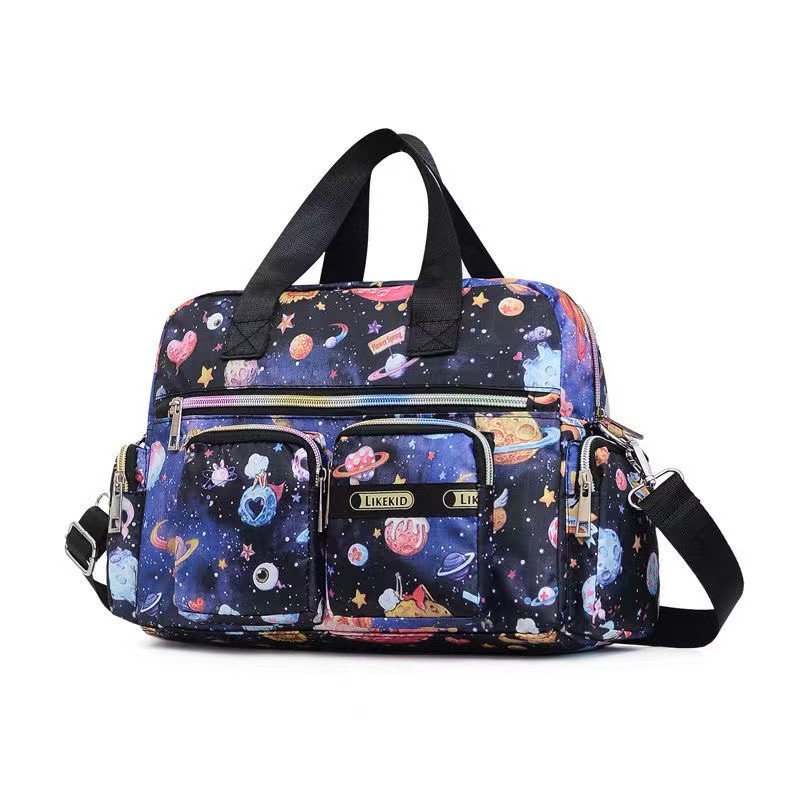 Leopard Moteriška rankinė Nailonas Nauji Bagažo krepšiai Didelės talpos gėlių raštu rankinis lagaminas Kelioniniai krepšiai Moteriški Savaitgalio Krepšiai Merginoms