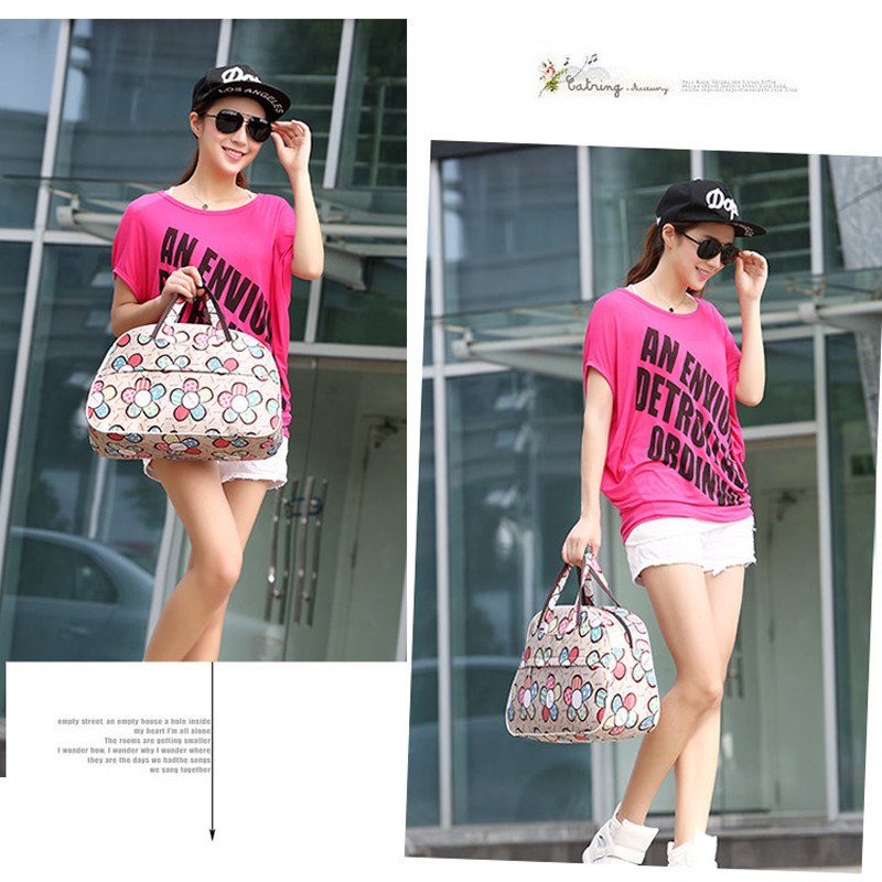 41 cm * 28 cm * 16 cm Pigus, didelės talpos moteriškas kelioninis krepšys, vyriškas bagažo krepšys, naujas gėlių raštas, moteriška rankinė PT1280